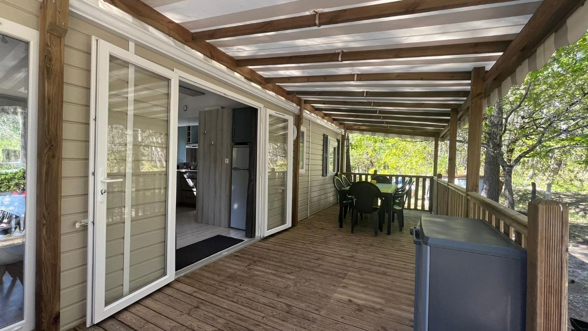 Sbvacances Mobil Home 3Ch 2Sdb Sur Magnifique Emplacement Avec Vue Sur La Foret Des Landes Saint-Julien-en-Born Exterior foto