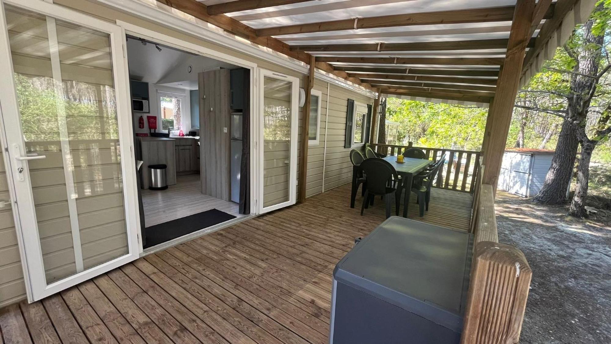 Sbvacances Mobil Home 3Ch 2Sdb Sur Magnifique Emplacement Avec Vue Sur La Foret Des Landes Saint-Julien-en-Born Exterior foto